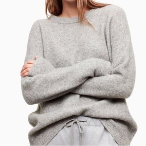 Aritzia The Group of Babaton | Alpaca Wool Oversized Sweater in Heather